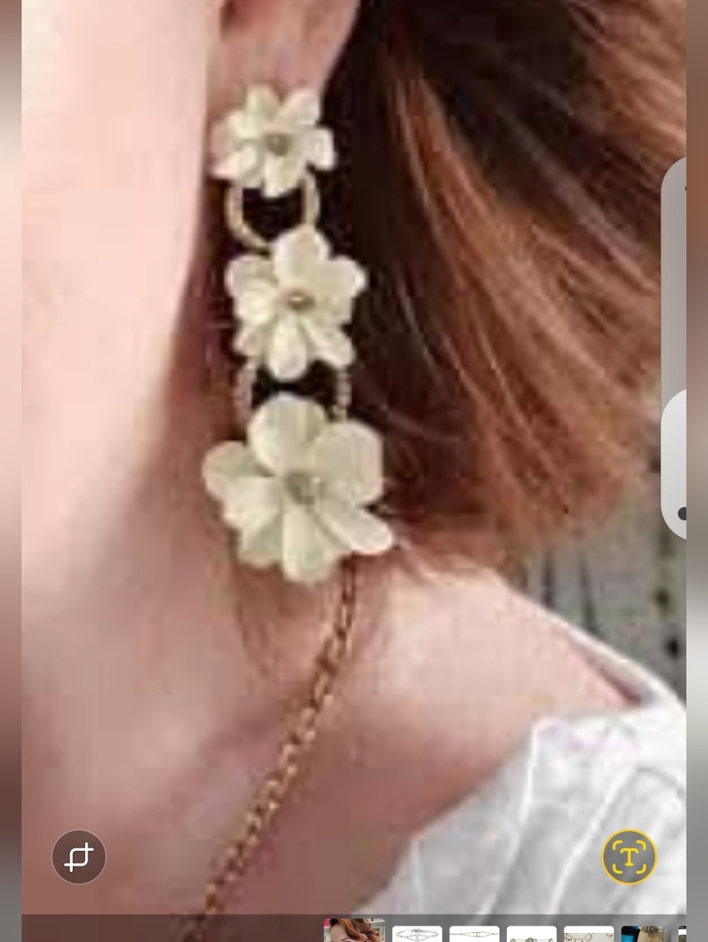 BNWOT "Blooms of Kyoto" Covertible Floral Earrings - Picture 3 of 4